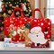 Wrapables Non-Woven Reusable Cheerful Christmas Gift Bags with Handles for Gift Wrap, Parties, Favors and Treats (Set of 8), Santa and Snowman